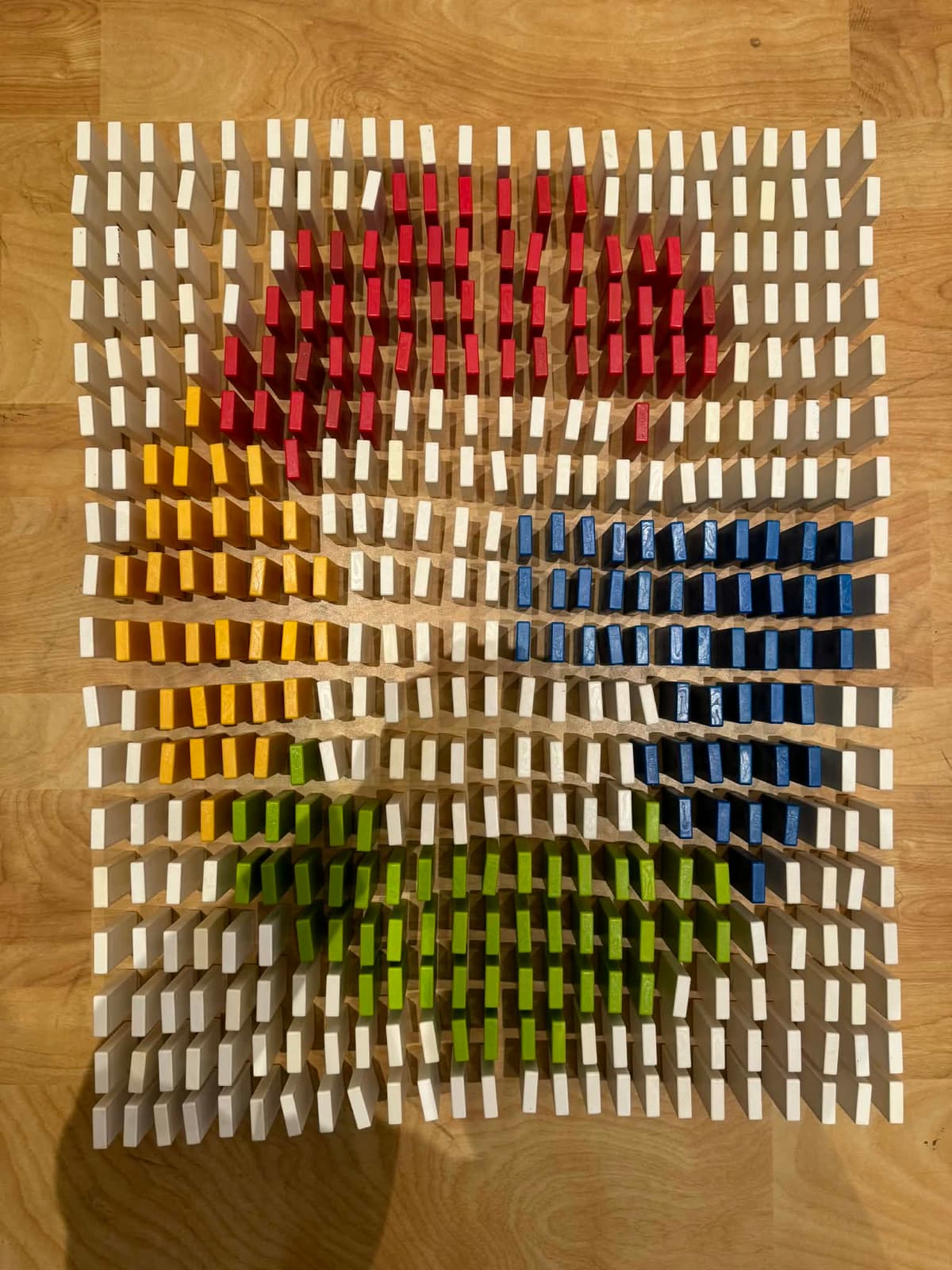 Google logo domino art